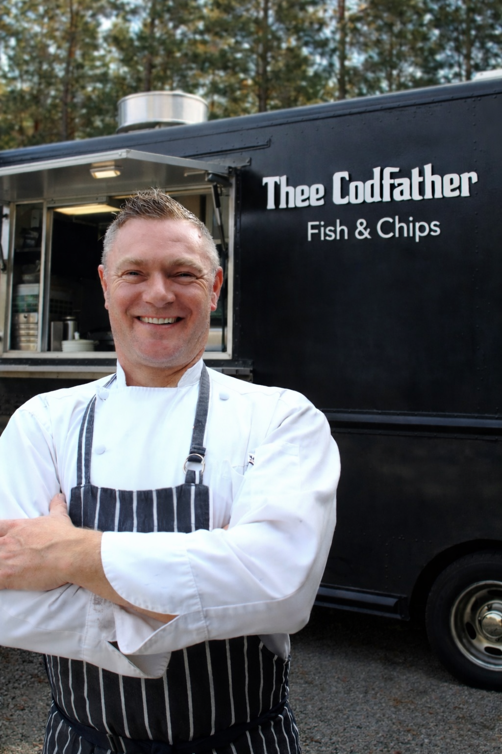 Thee Codfather food truck with seafood spread