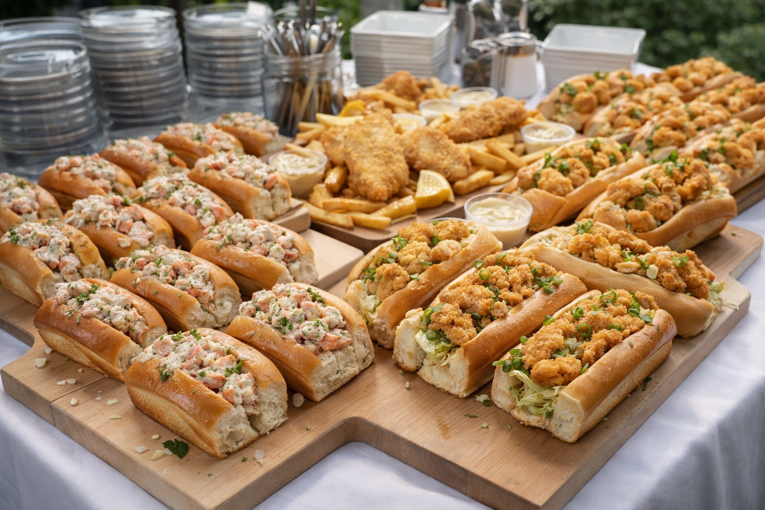 Seafood catering trays from Thee Codfather
